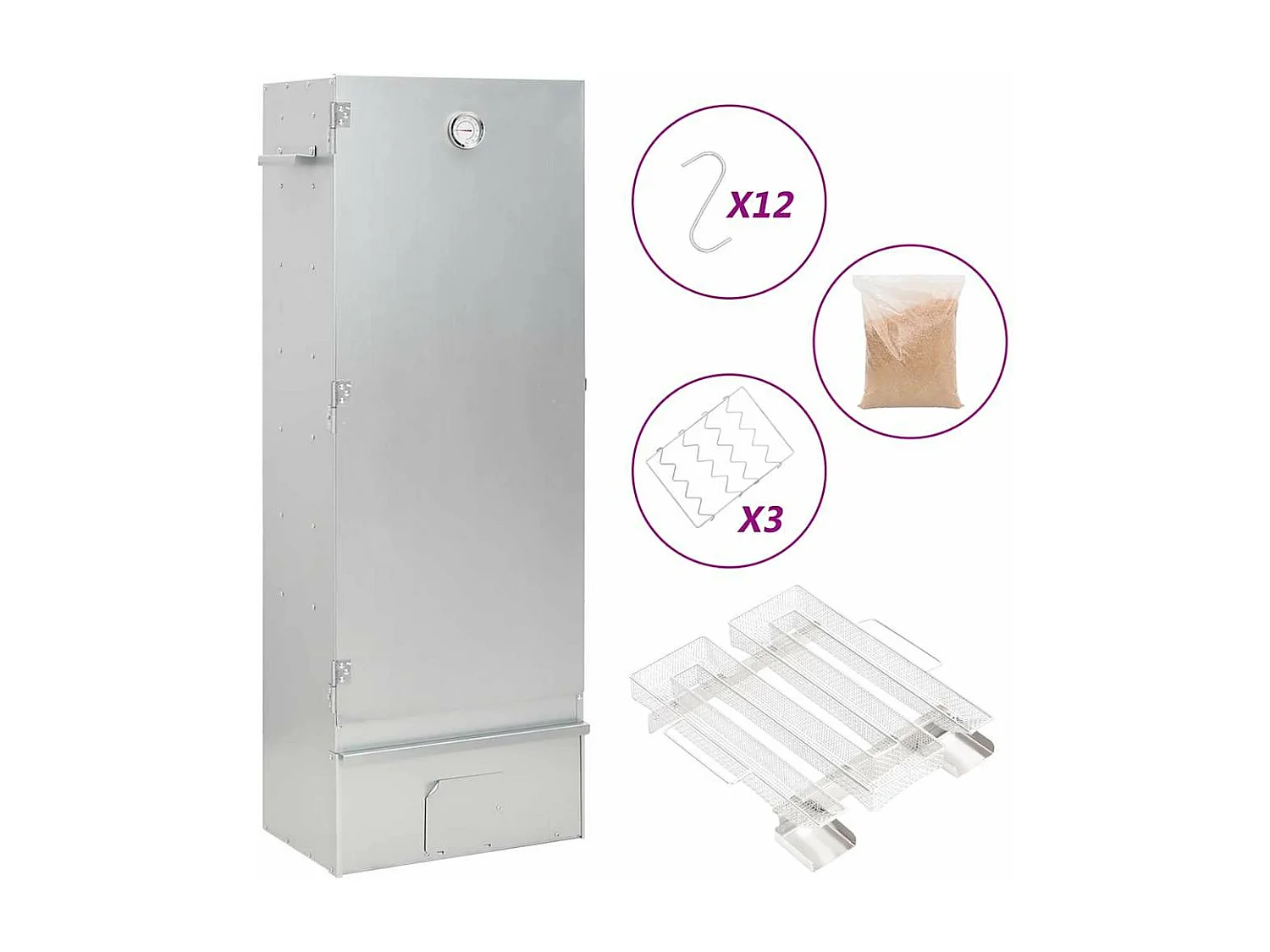 Horno de barbacoa ahumador generador de humo frío de acero galvanizado