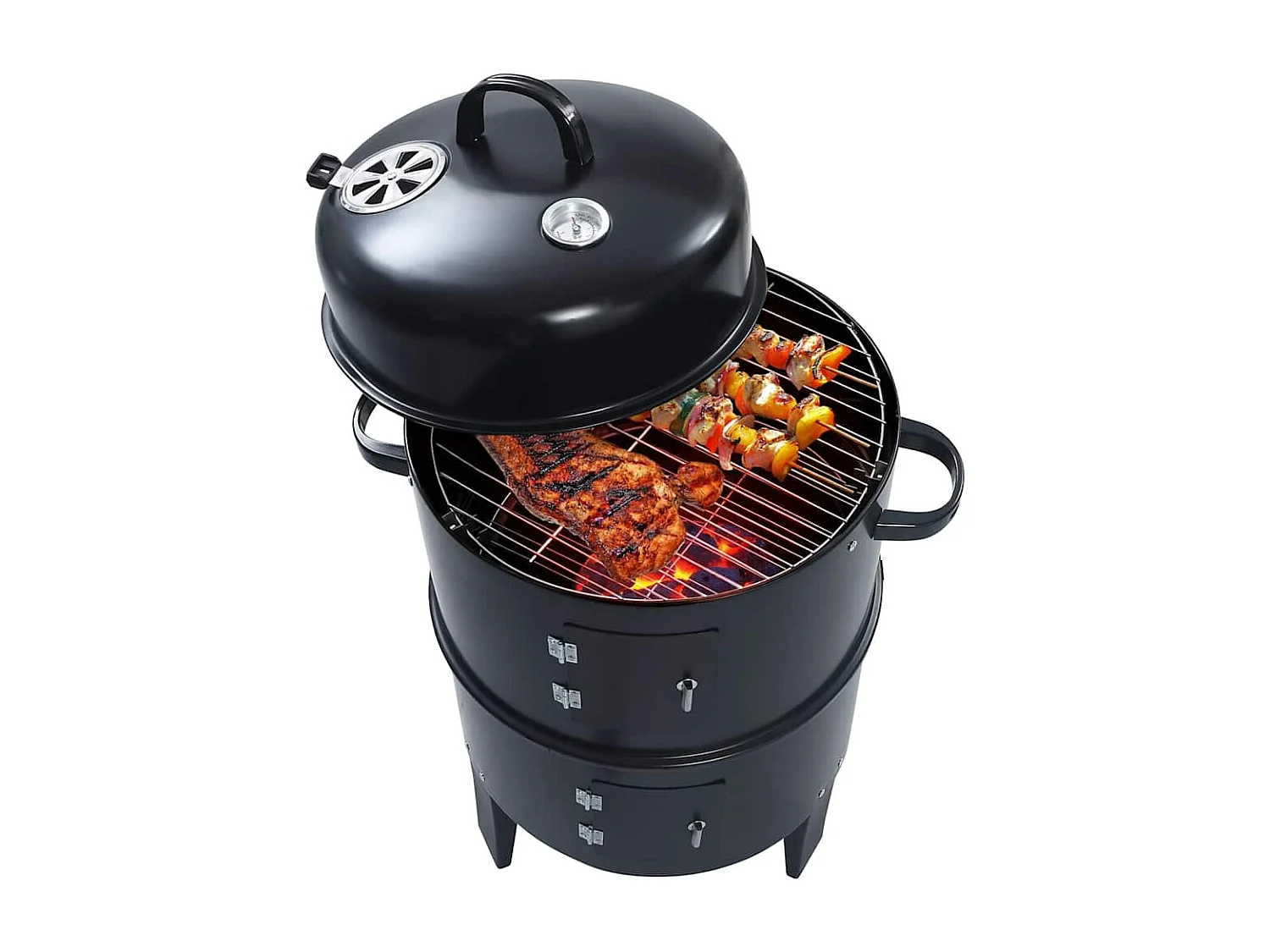 Barbecue a carbonella 3 in 1 40x80 cm