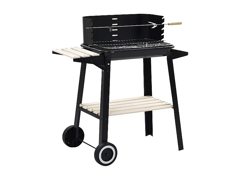 Barbecue a carbonella con ruote