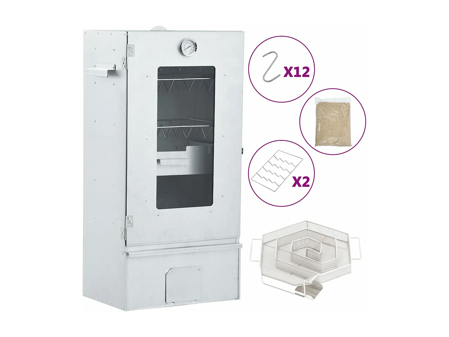 Fumoir à four à BBQ générateur de fumée froide acier galvanisé