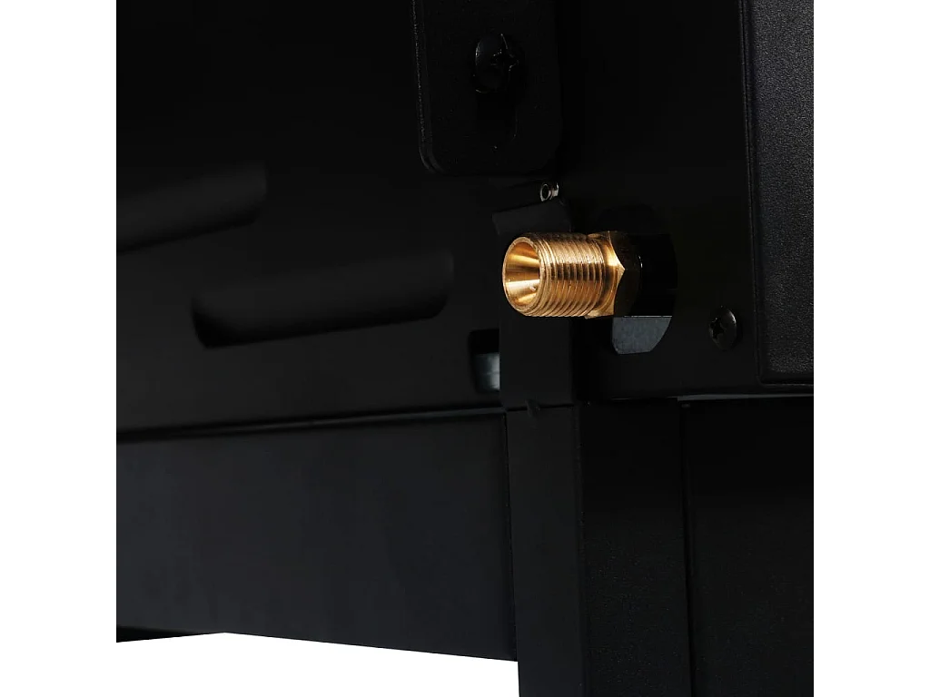 Barbecue gril combo à gaz et au charbon avec 3 br?leurs