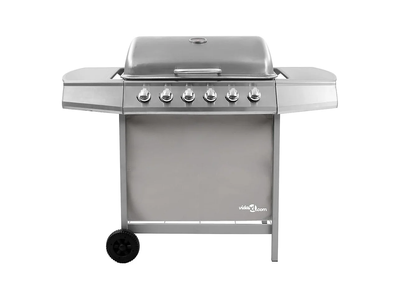 Barbecue gril à gaz avec 6 br?leurs Argenté