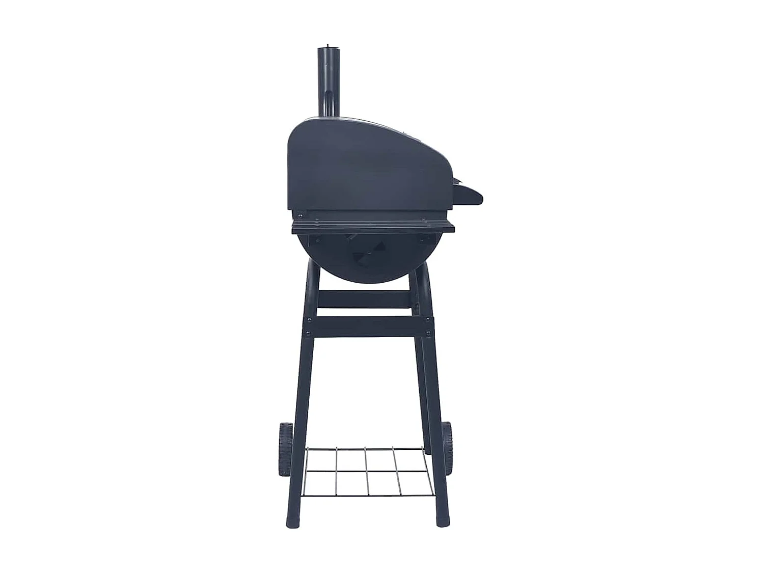 Gril barbecue au charbon avec étagère inférieure Noir