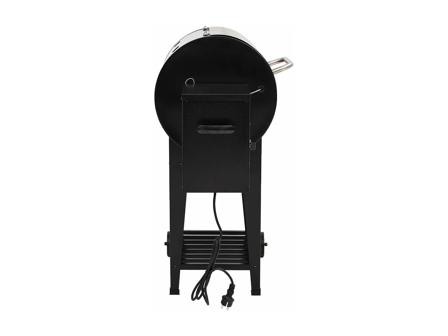 Pelletgrill mit Unterregal schwarz 94 cm Eisen