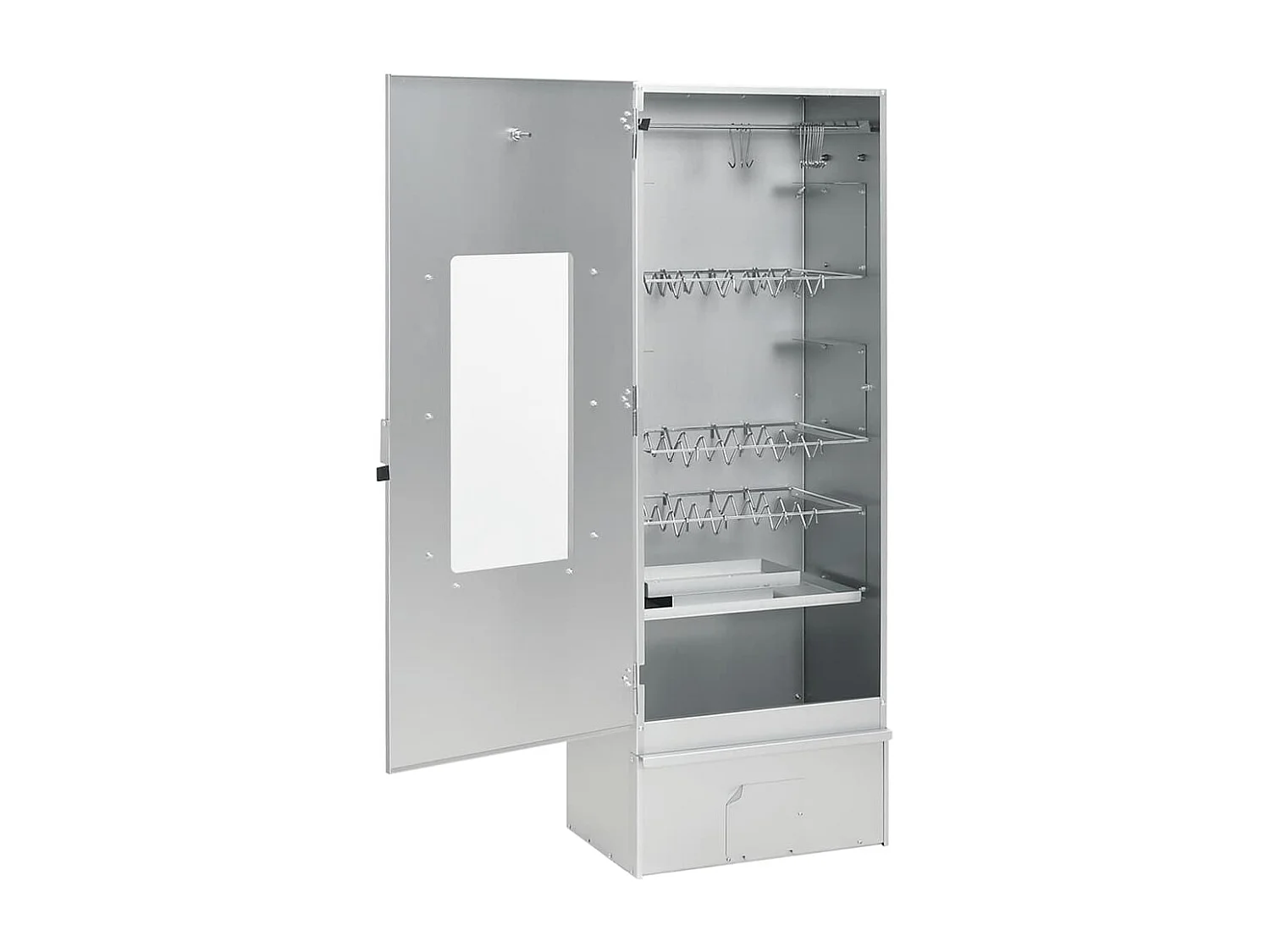 Fumoir pour four à barbecue avec copeaux de bois 44,5x29x110 cm