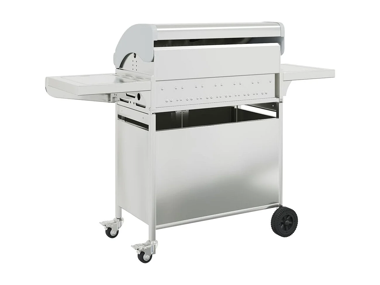 Barbecue à gaz avec 7 br?leurs argent acier inoxydable