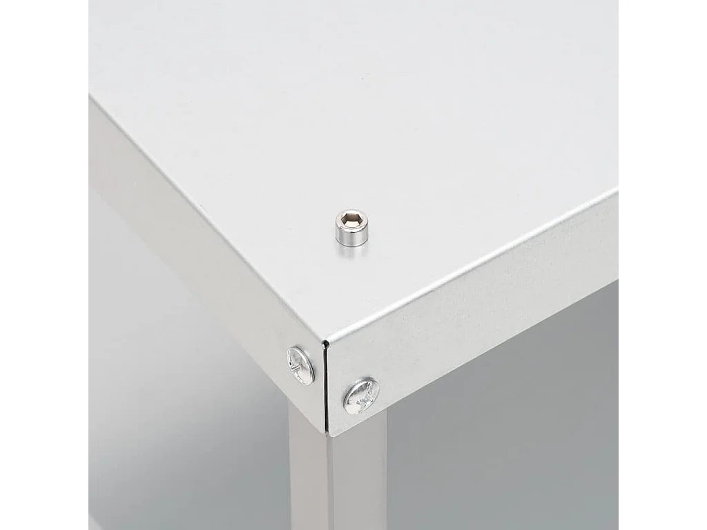 Fumoir à four à barbecue avec table acier galvanisé