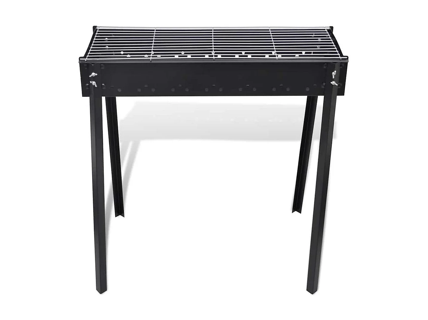 Support de barbecue au charbon de bois Carré 75x28 cm