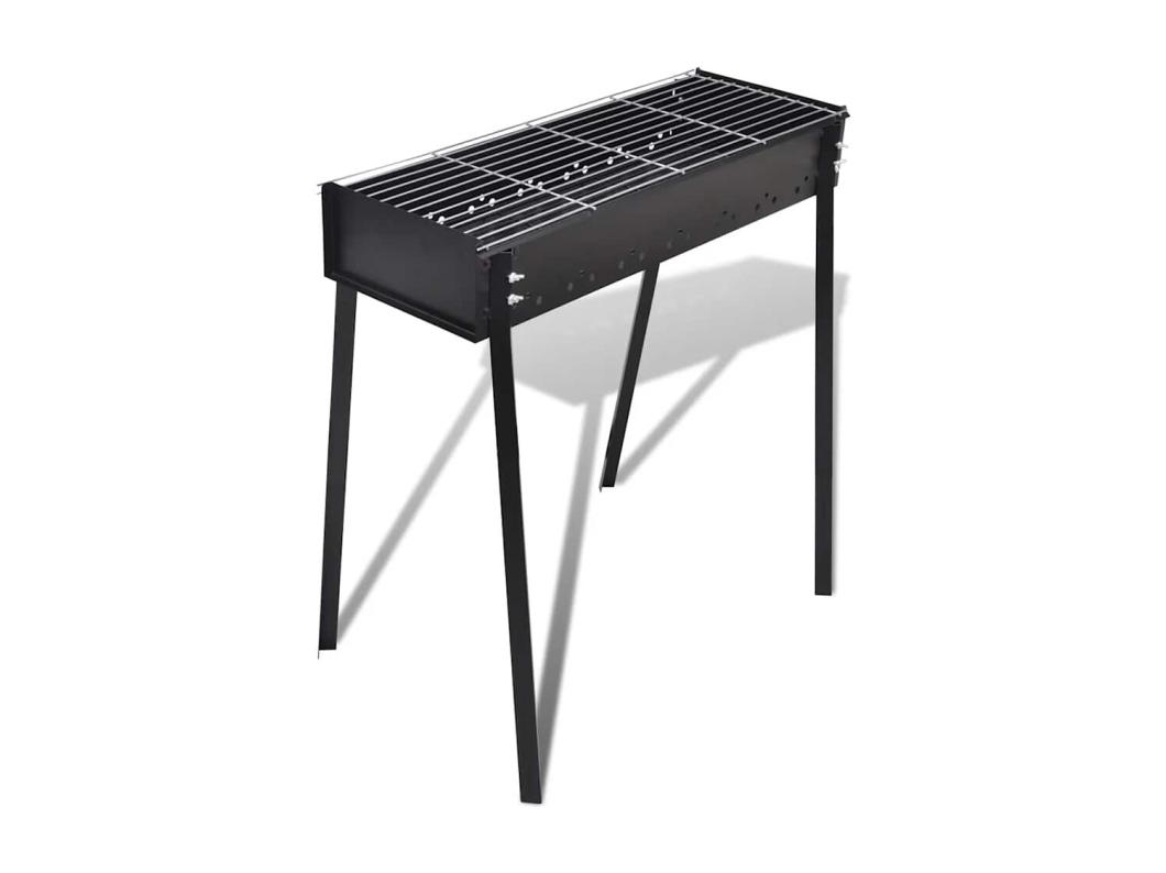 Support de barbecue au charbon de bois Carré 75x28 cm