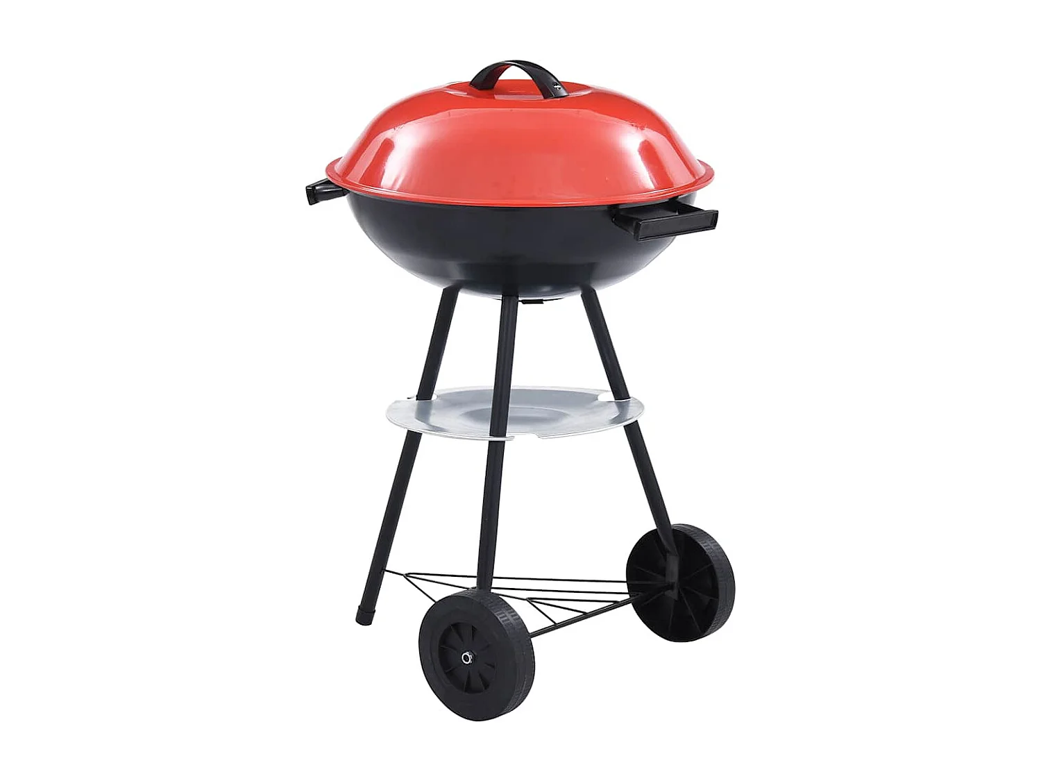 Barbacoa de carbón portátil XXL con ruedas 44 cm