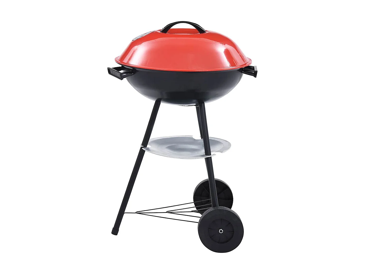 Barbacoa de carbón portátil XXL con ruedas 44 cm