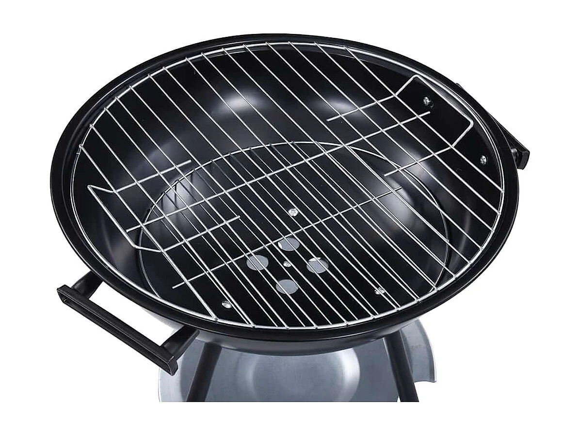 Barbacoa de carbón portátil XXL con ruedas 44 cm