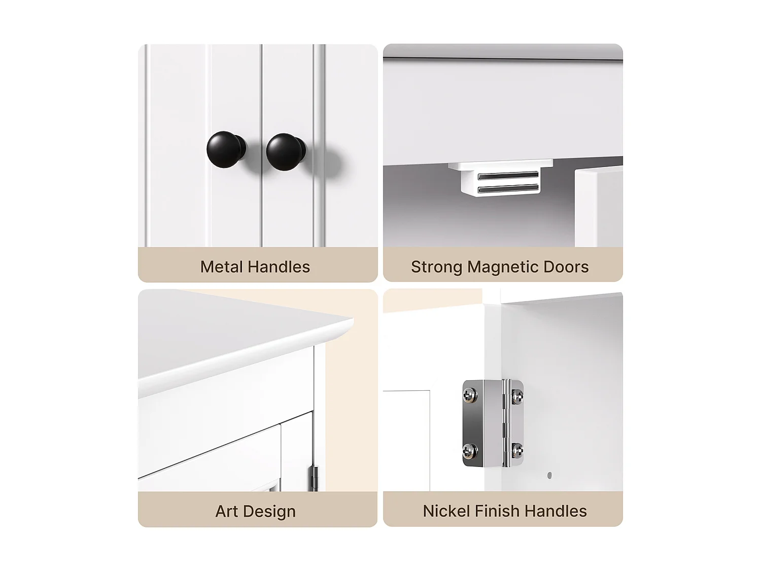 Bealife witte muurmeubel voor de badkamer met een handdoekenrek