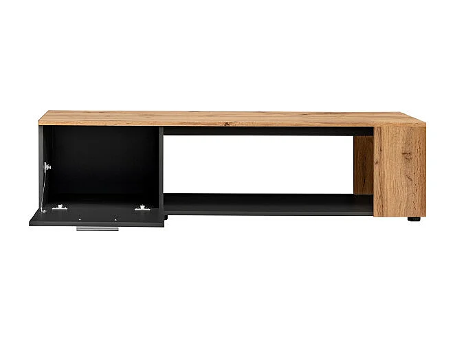 Meuble TV "RTV Maze I" 150cm Noir & Naturel