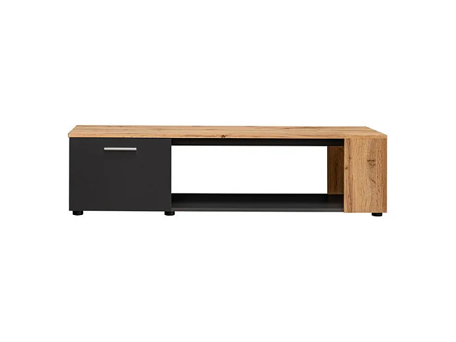 Meuble TV "RTV Maze I" 150cm Noir & Naturel