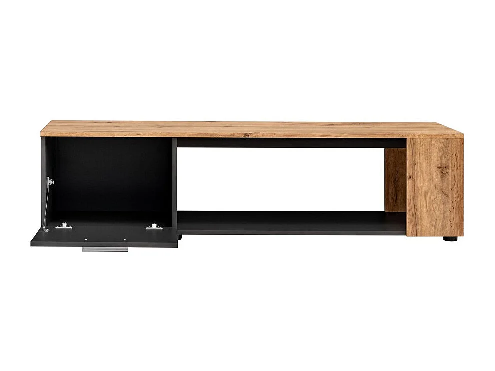 Meuble TV "RTV Maze I" 150cm Noir & Naturel