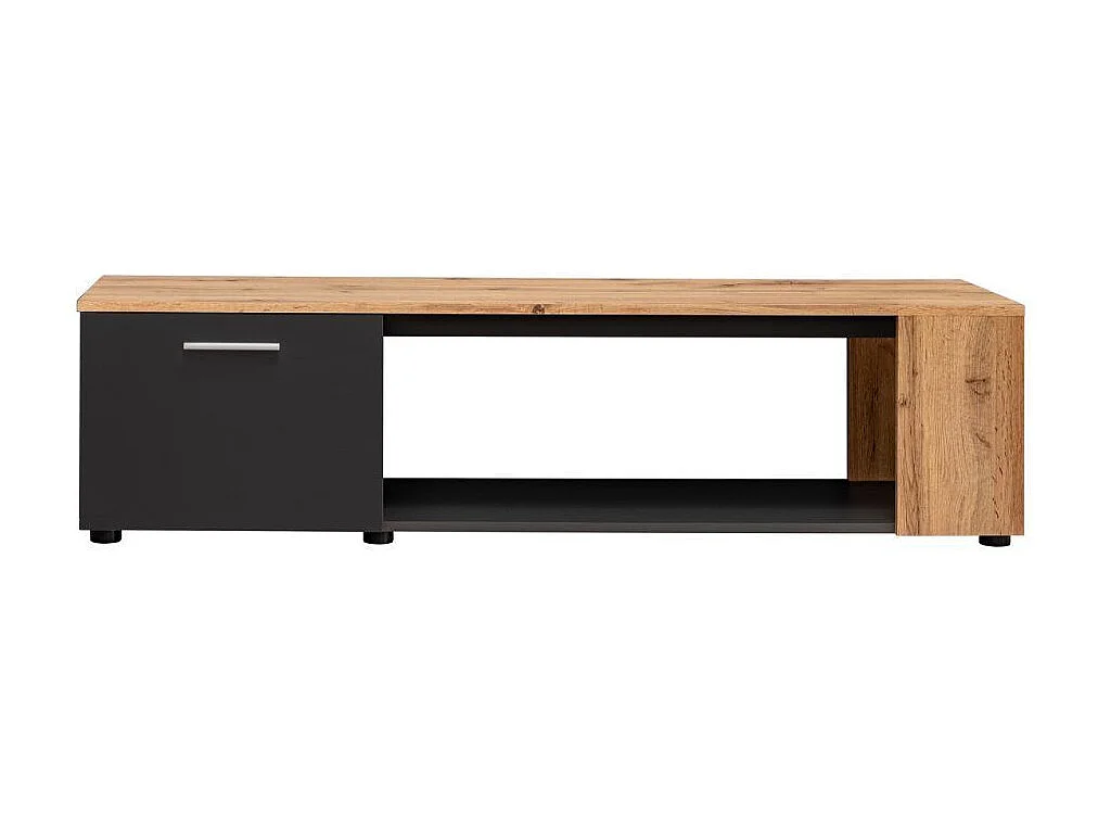 Meuble TV "RTV Maze I" 150cm Noir & Naturel