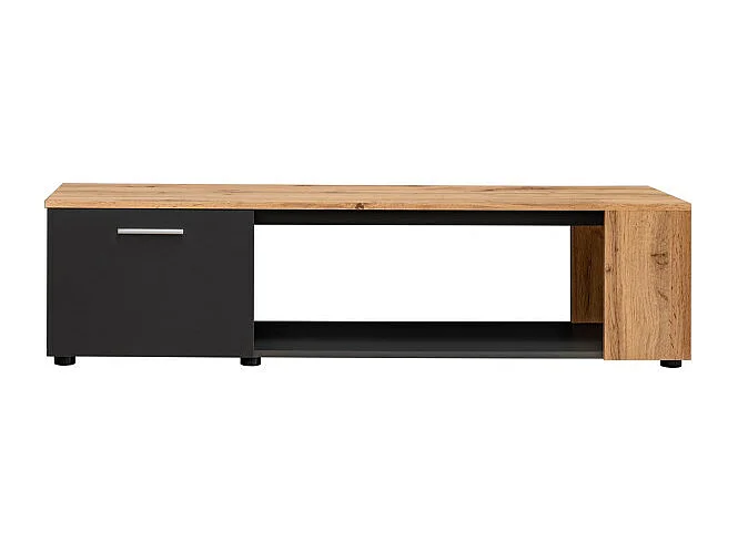 Meuble TV "RTV Maze I" 150cm Noir & Naturel