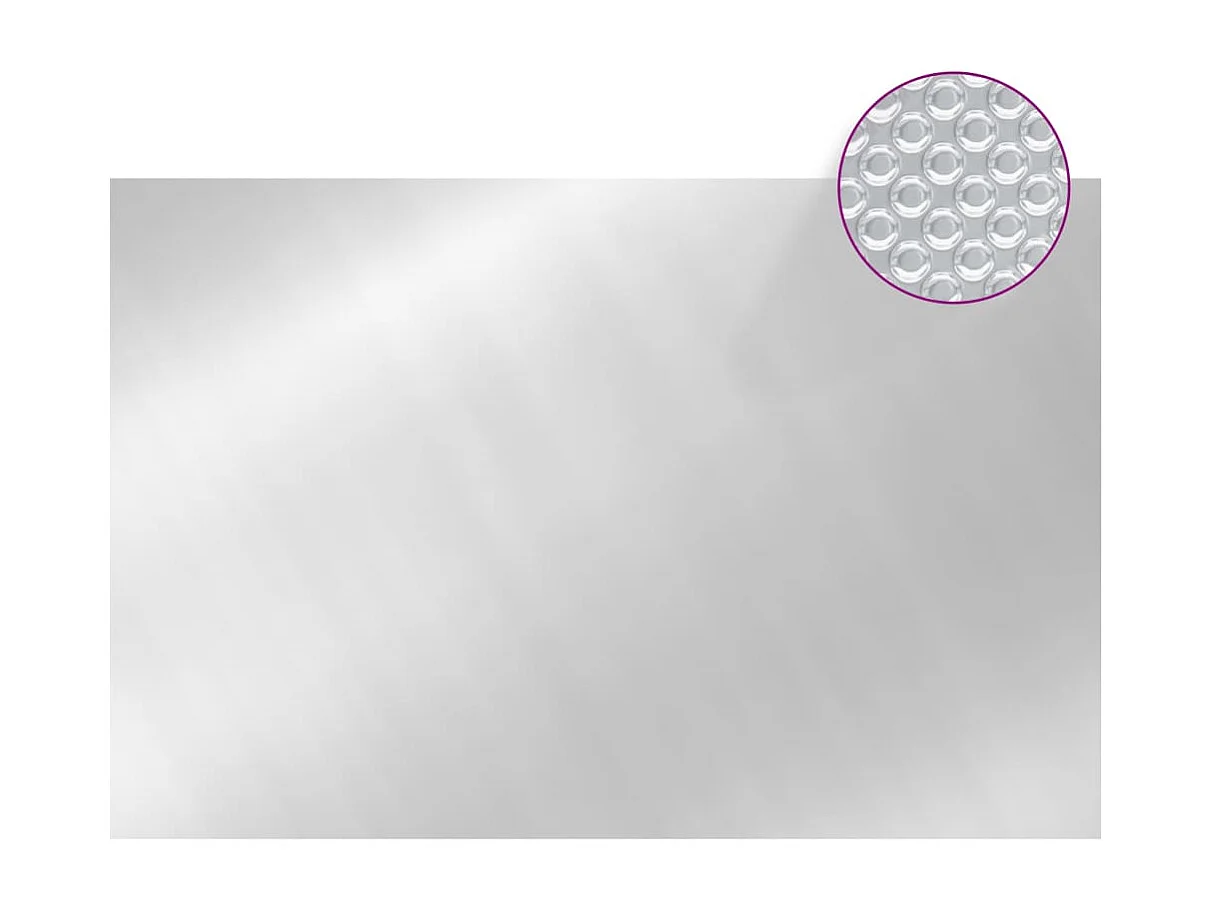 Cobertura de piscina prateada 300x200 cm PE