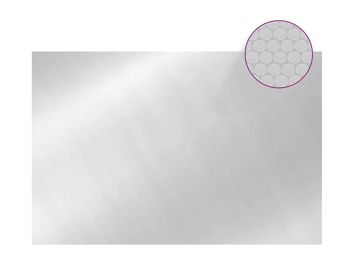 Cobertura de piscina prateada 300x200 cm PE