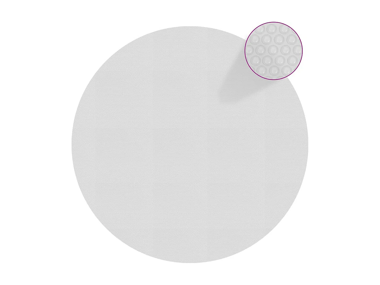 Pellicola solare galleggiante per piscina PE 417 cm Grigio