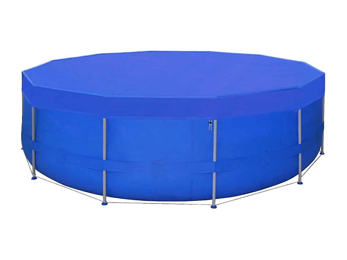 Couvertures de piscine 2 pcs PE Ronde 540 cm 90 g/m2
