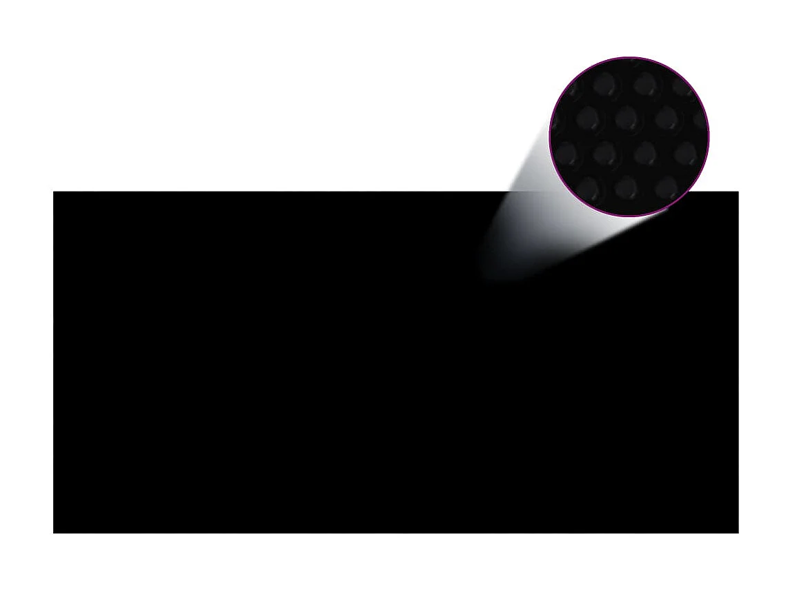 Schwimmende Schwimmbad-Solarfolie PE 400x200 cm Schwarz und Blau