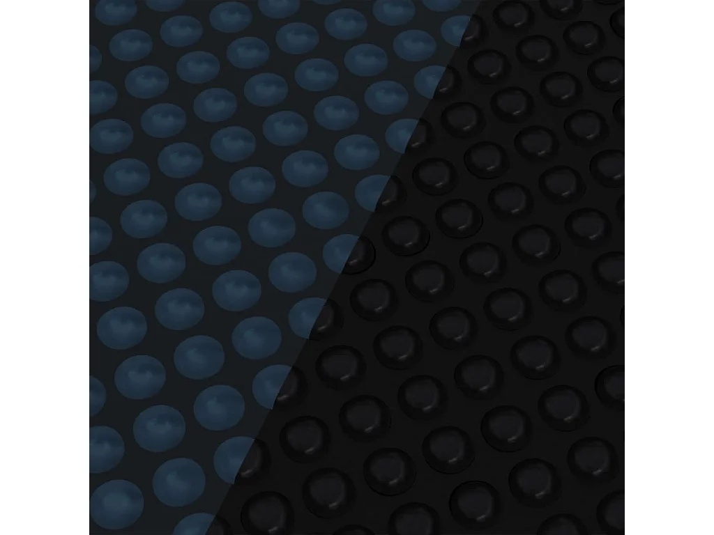 Schwimmende Schwimmbad-Solarfolie PE 400x200 cm Schwarz und Blau