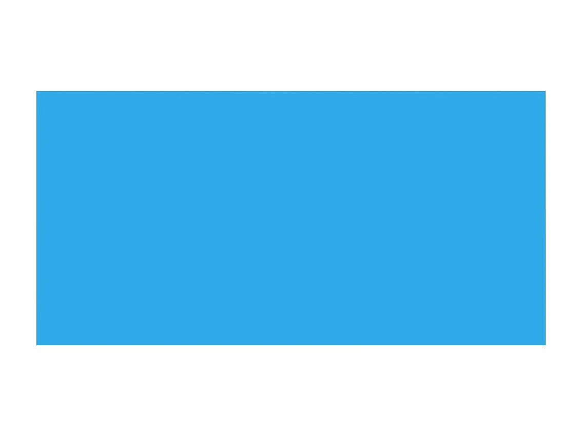 Bache de piscine rectangulaire 732 x 366 cm PE Bleu