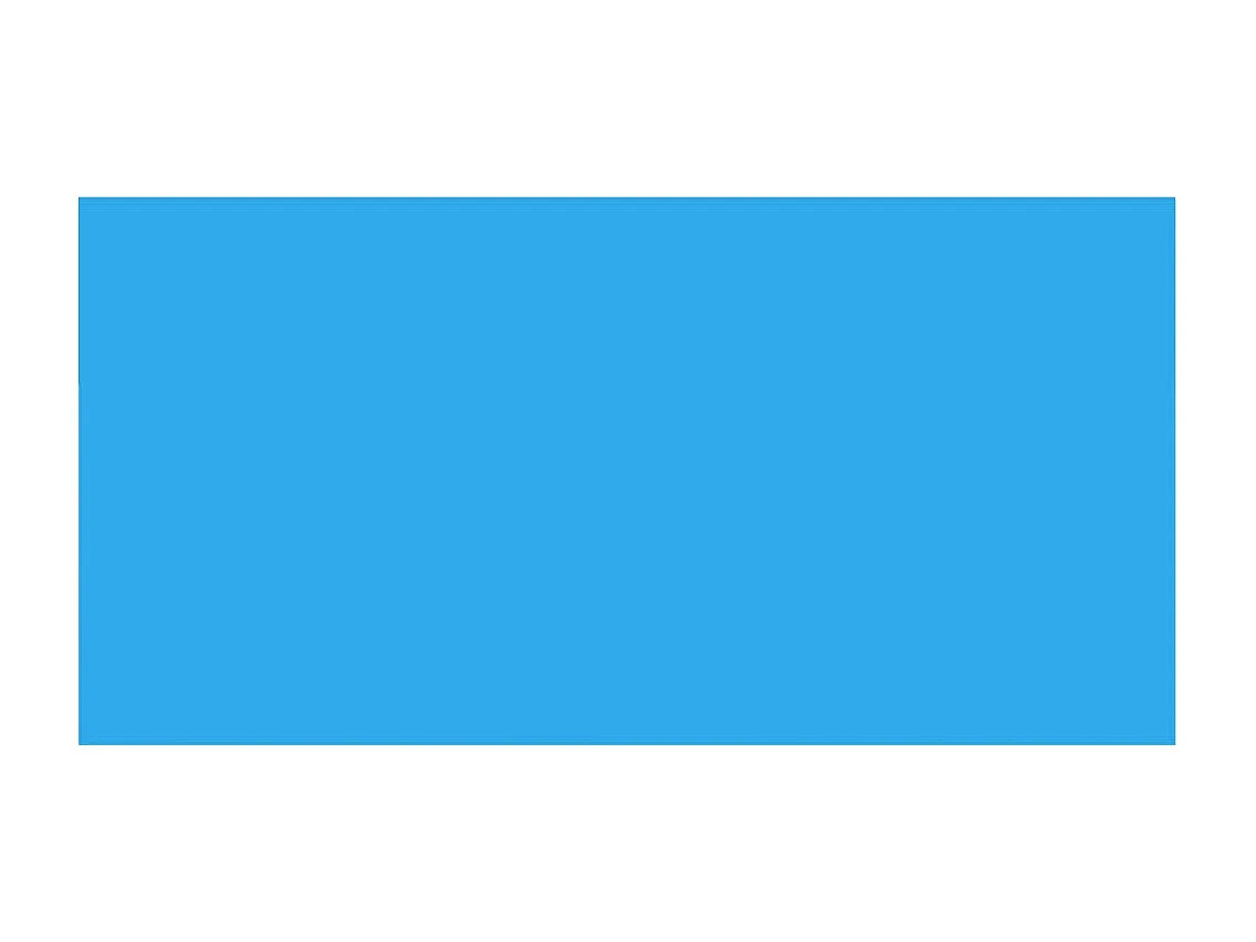 Blaue Schwimmbadabdeckung 400 x 200 cm PE