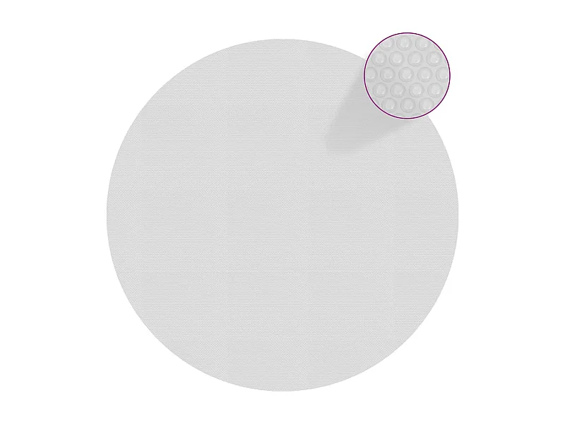 Película solar para piscina flutuante PE 381 cm Cinza