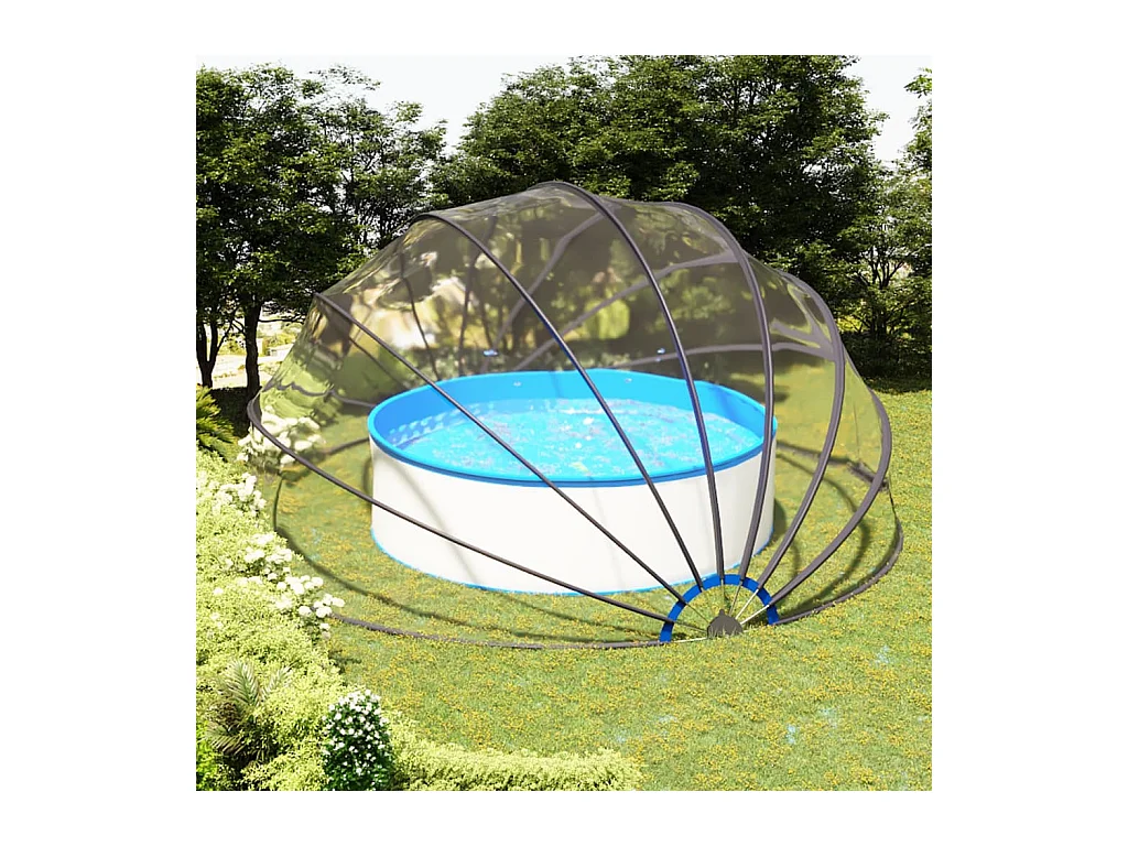 D?me de piscine 559x275 cm