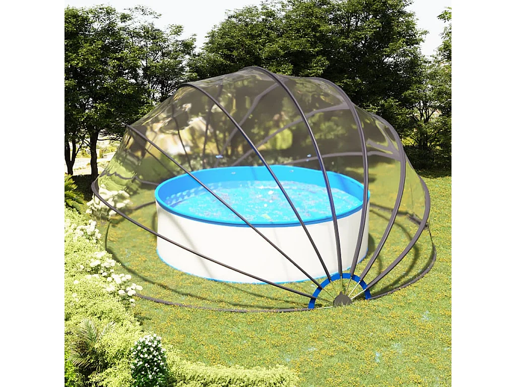Poolüberdachung 559x275 cm