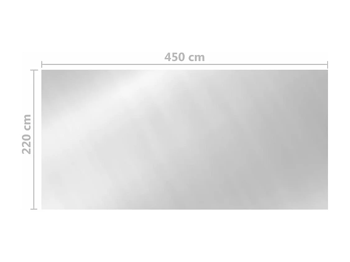 Copertura piscina argento 450x220 cm PE