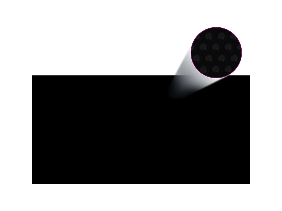 Telo copripiscina nero 488 x 244 cm PE