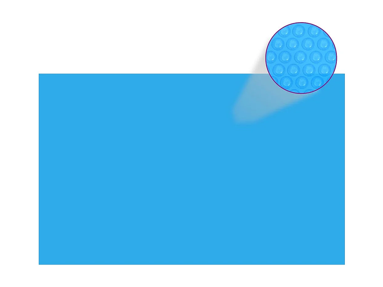 Copertura per piscina rettangolare 800x500 cm PE Blu
