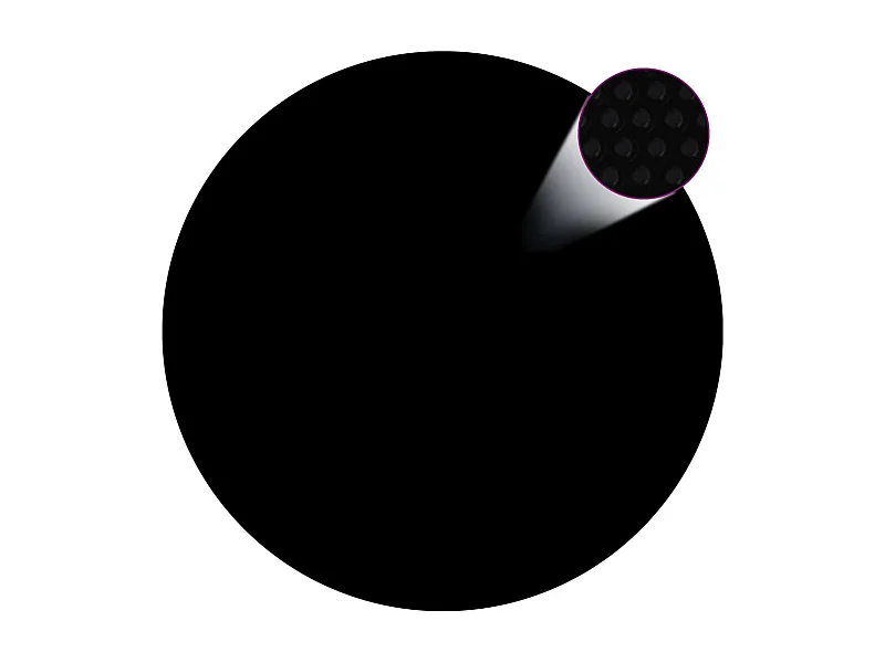 Copertura per piscina in PE nera da 417 cm