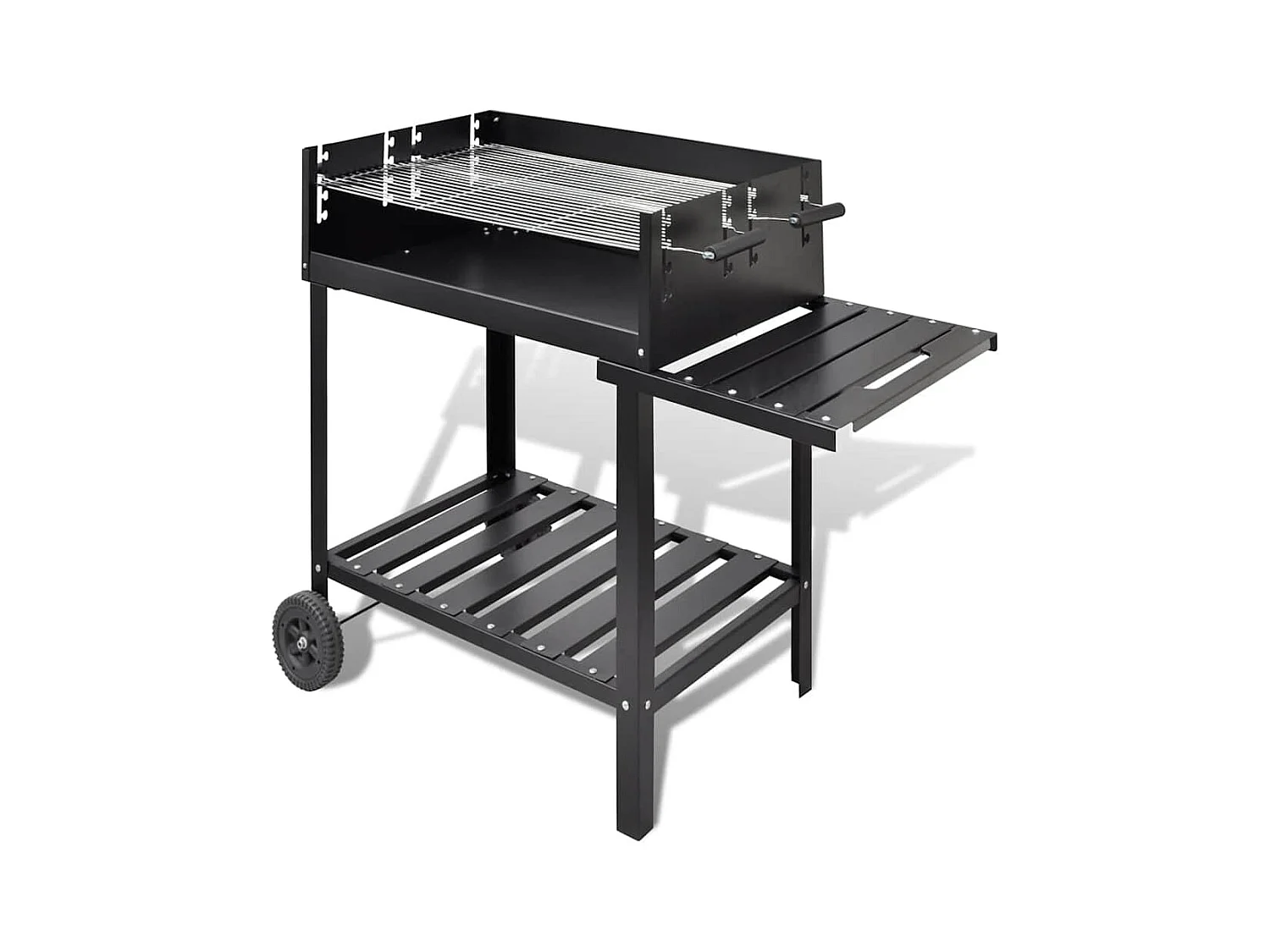 Support de barbecue au charbon de bois 2 roues