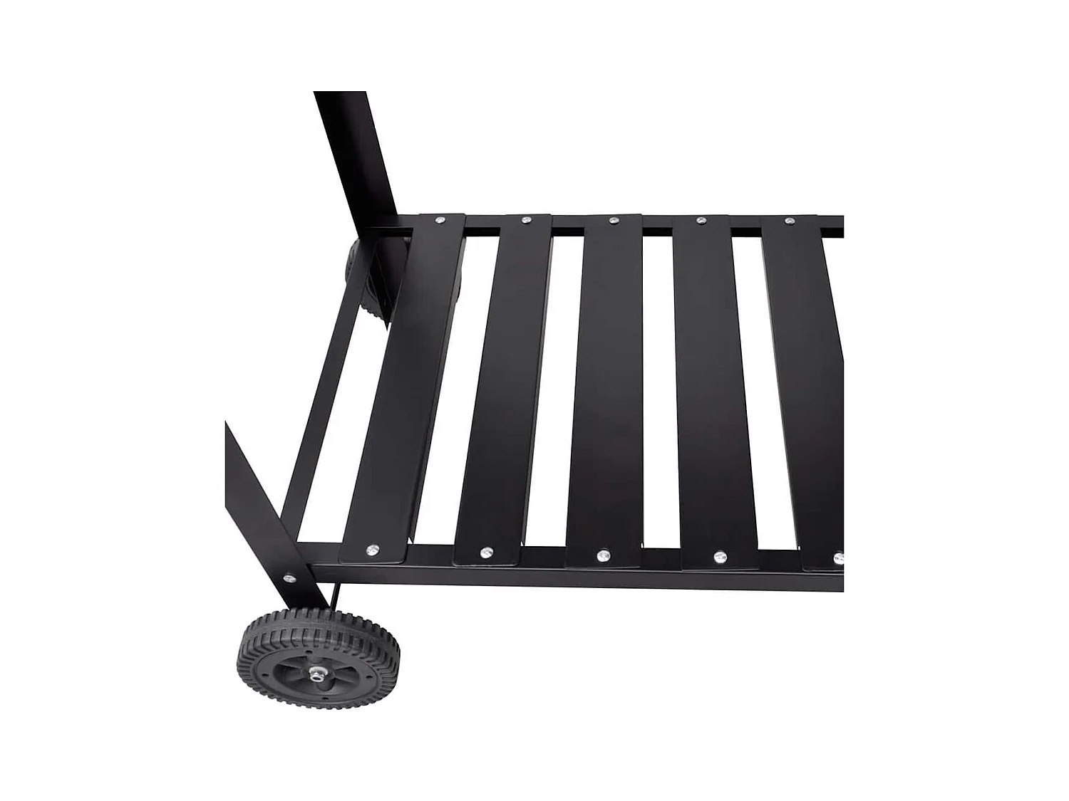 Support de barbecue au charbon de bois 2 roues