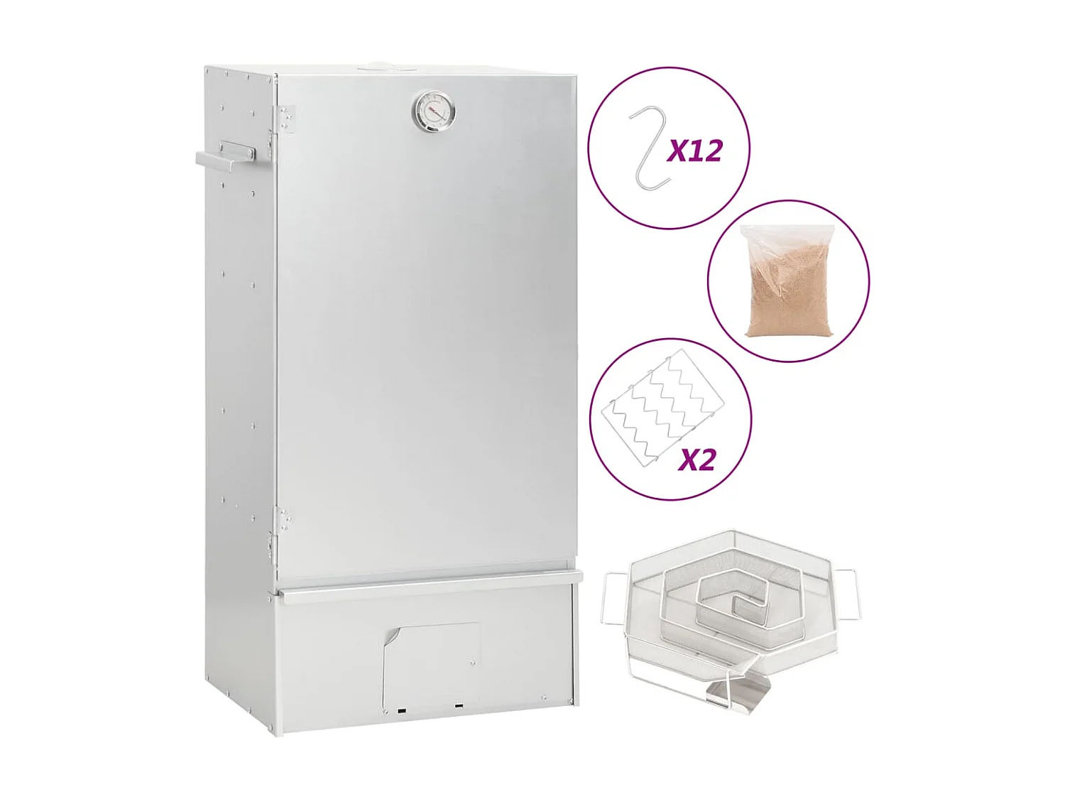 Fumoir à four à BBQ générateur de fumée froide acier galvanisé