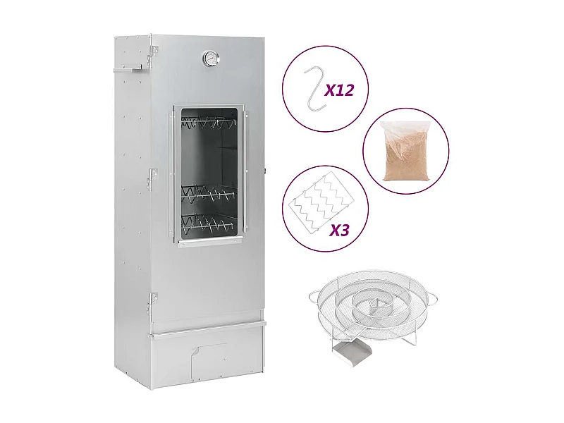 Forno per barbecue affumicatore generatore di fumo freddo in acciaio zincato