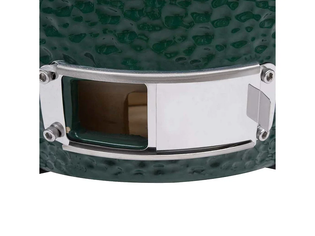 Kamado Barbecue Affumicatore in Ceramica 2 in 1 56 cm Verde