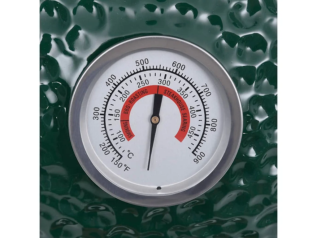 Kamado Barbecue Affumicatore in Ceramica 2 in 1 56 cm Verde