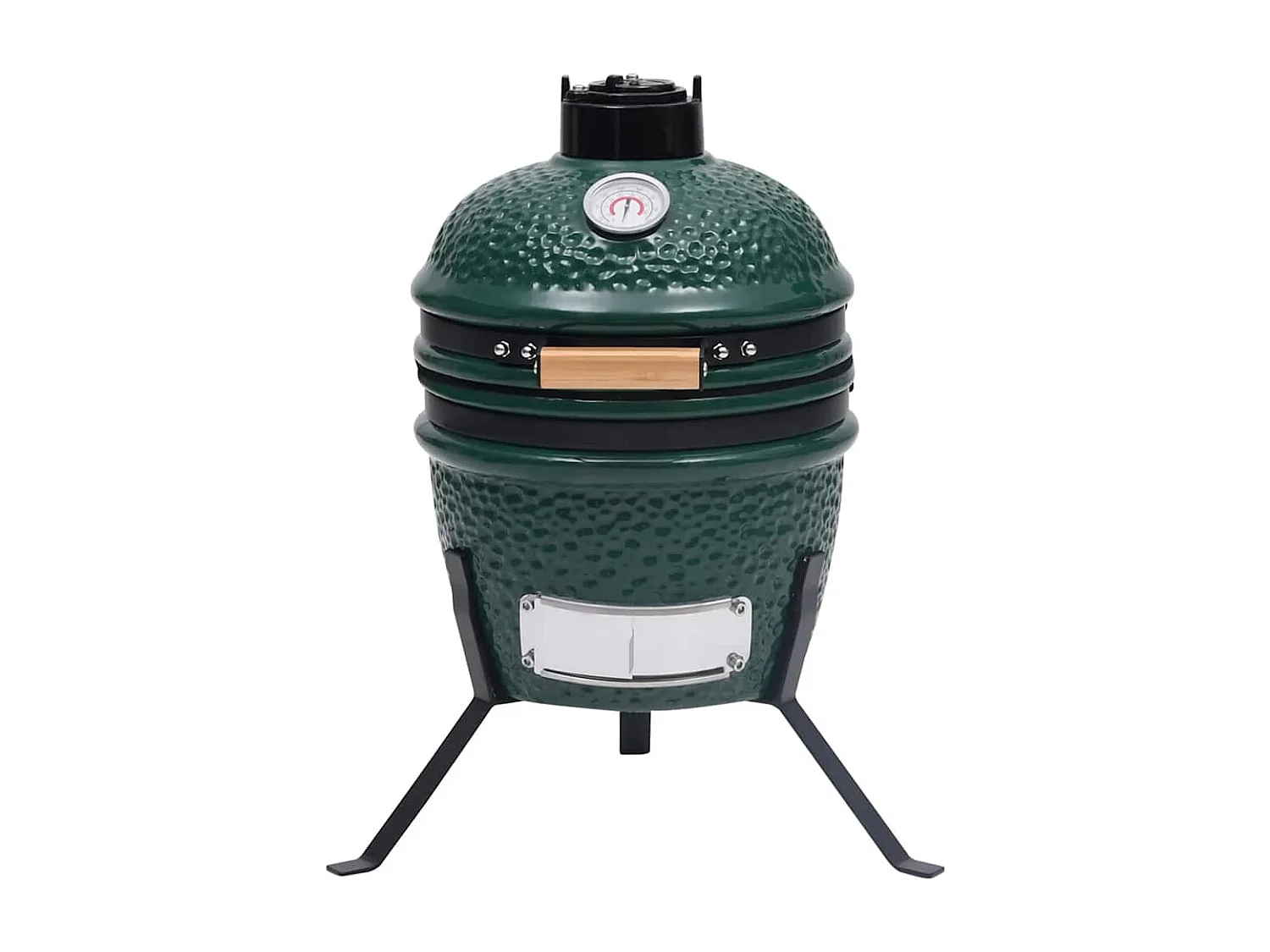 Kamado 2 em 1 Ceramic Smoker Barbecue 56 cm Verde