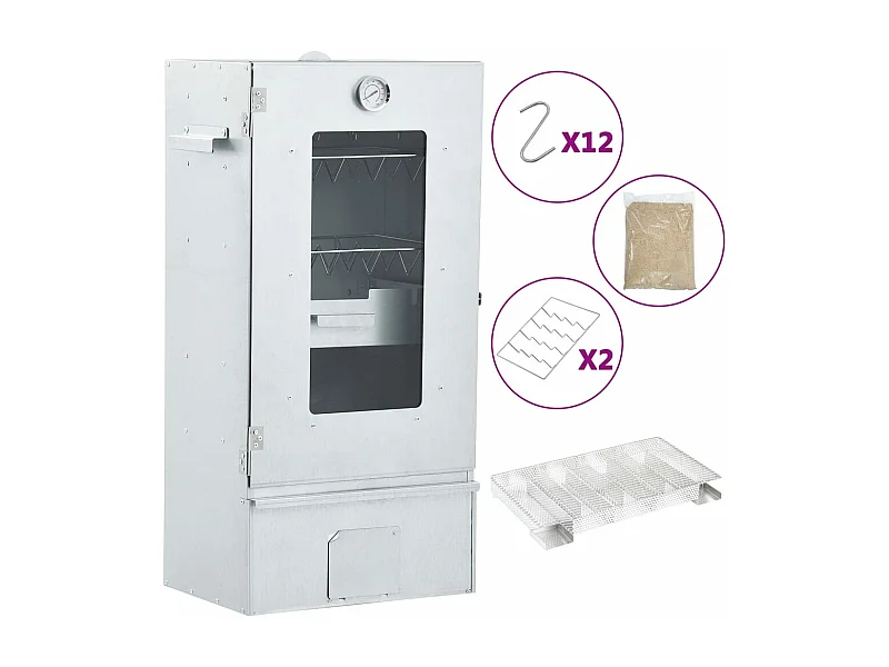 Forno per barbecue affumicatore generatore di fumo freddo in acciaio zincato