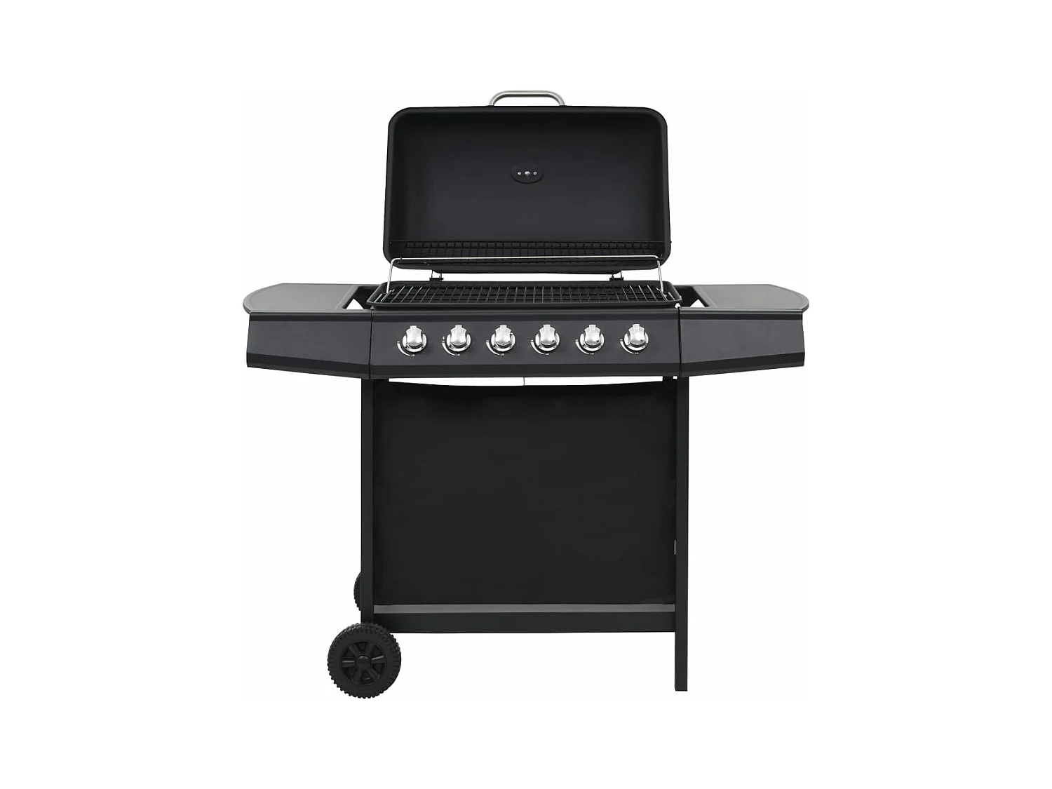 Gasbarbecue met 6 kookzones Black Steel