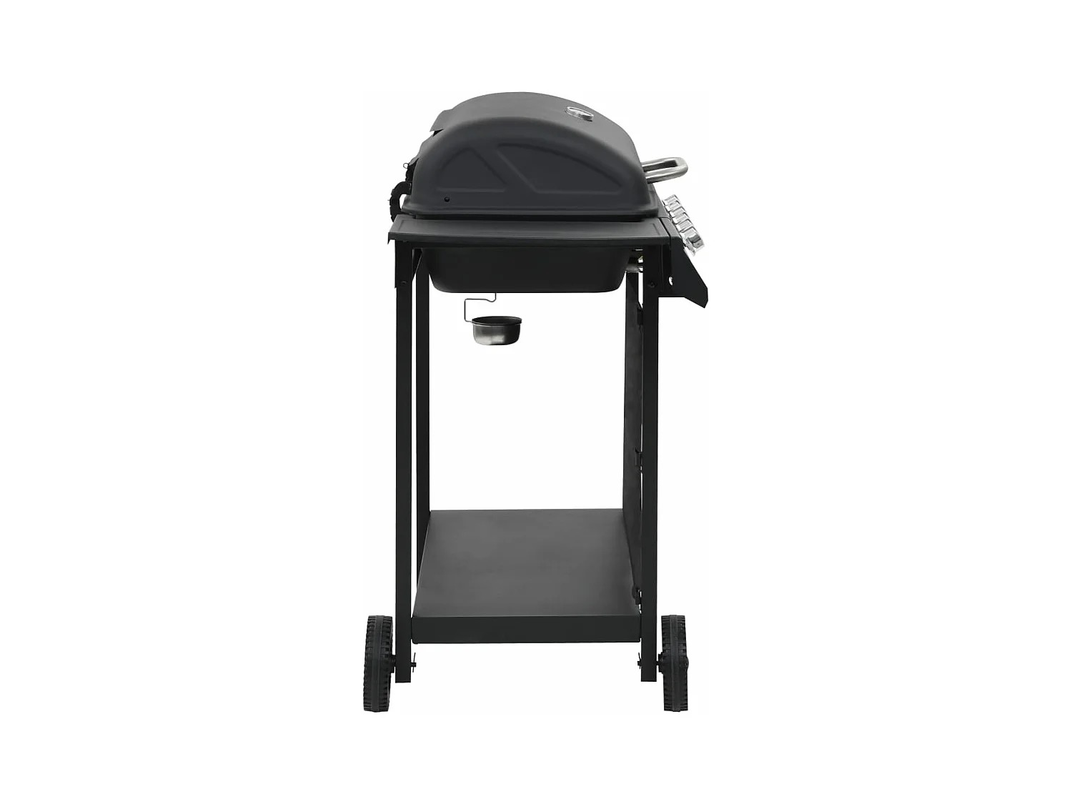 Barbecue au gaz avec 6 zones de cuisson Acier Noir