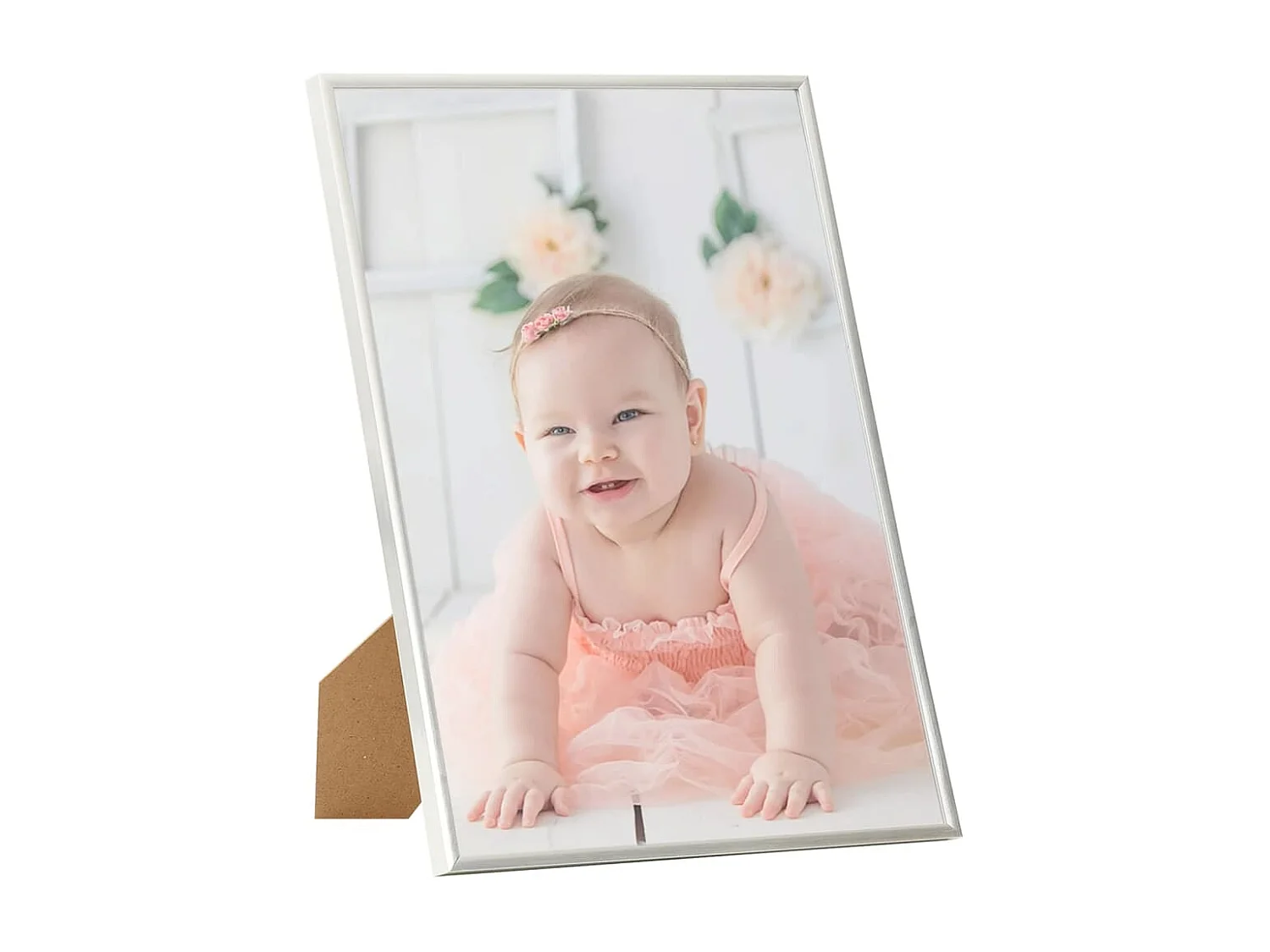 Collage de cadres photo 5pcs au mur table Argenté 59,4x84cm MDF