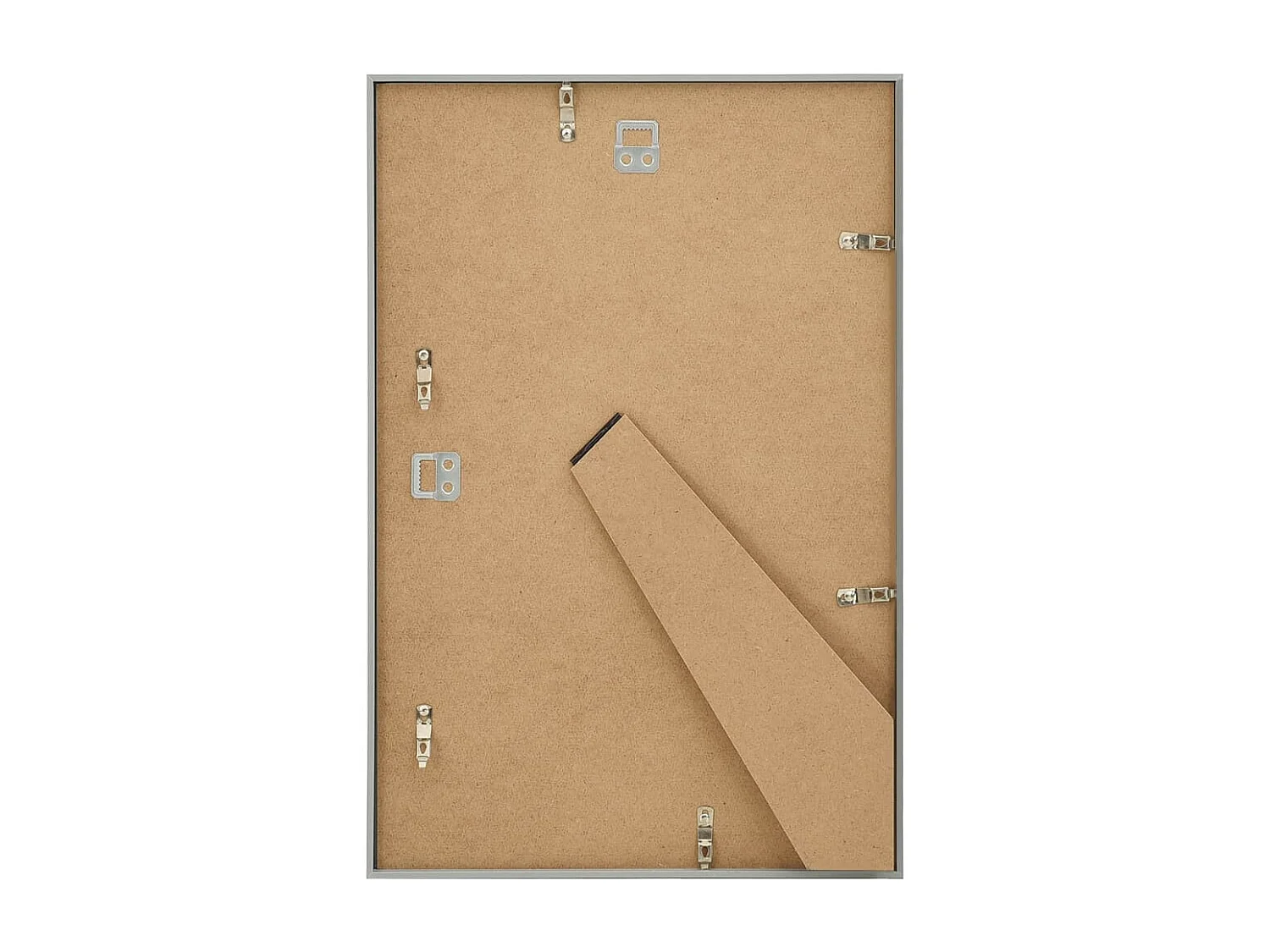 Collage de cadres photo 5pcs au mur table Argenté 59,4x84cm MDF