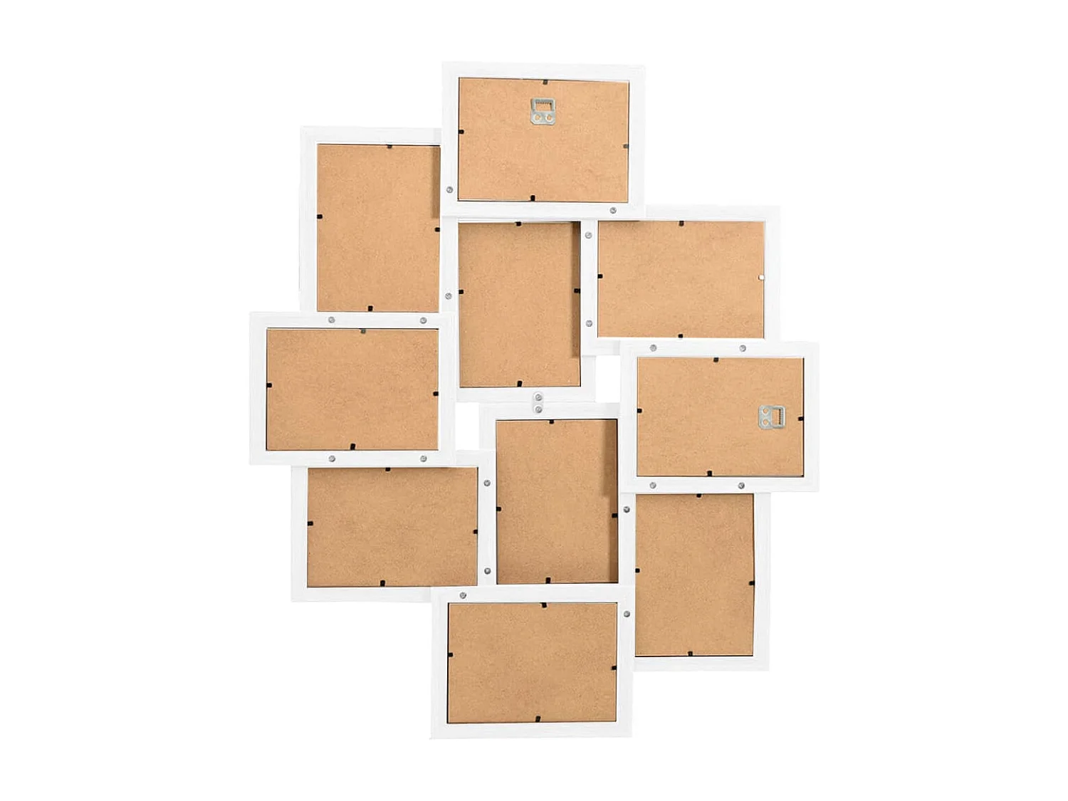 Collage de cadres photo pour photo de 10x(13x18 cm) Blanc MDF